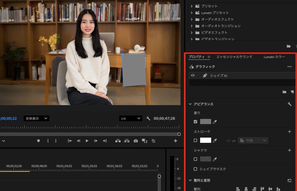 グラフィックの説明