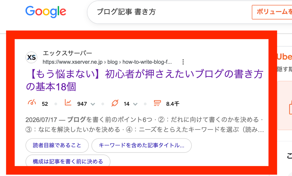 検索意図の調べ方